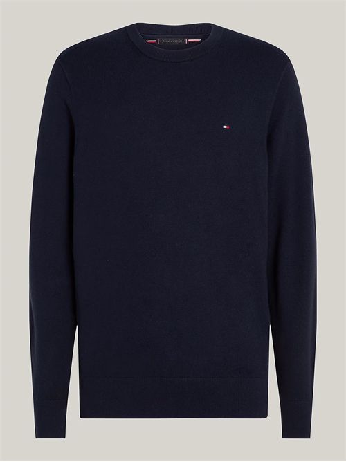 pullover uomo blu TOMMY HILFIGER | MW0MW28046DW5